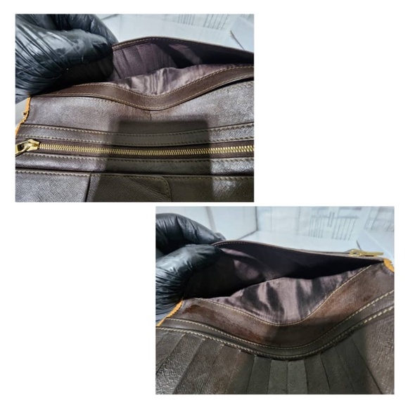 Authentic Celine Vintage Macadam PVC Leather Long Wallet Brown - Picture 12 of 13